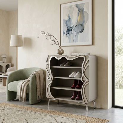 Art Deco-Inspired Open Bookcase