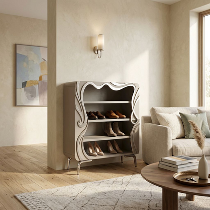 Art Deco-Inspired Open Bookcase