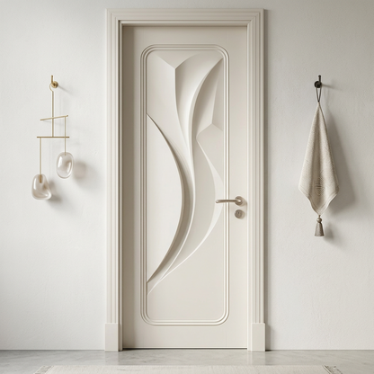 Modern Sculptural Interior Door