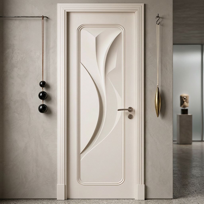 Modern Sculptural Interior Door
