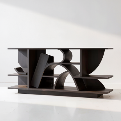 Abstract Geometric Console Table