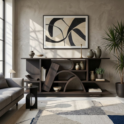 Abstract Geometric Console Table