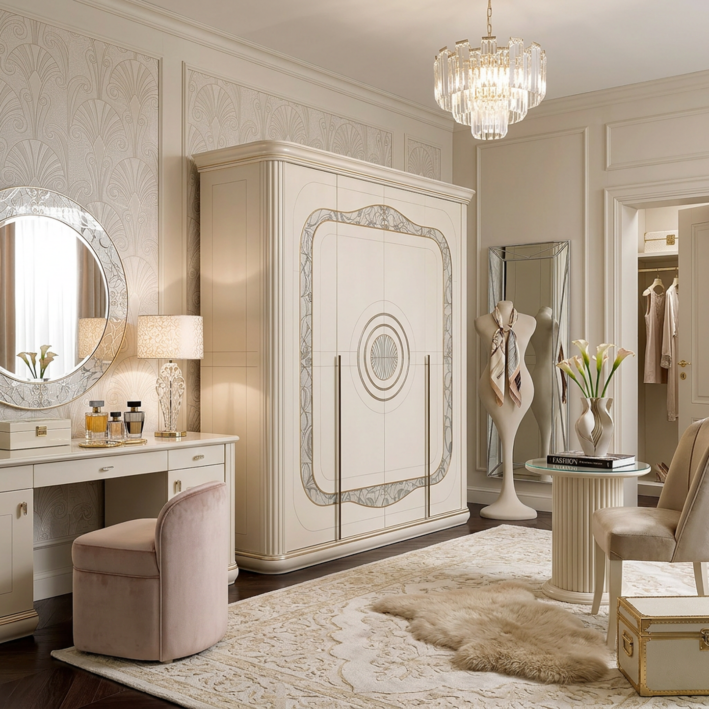Ornate Neoclassical Wardrobe
